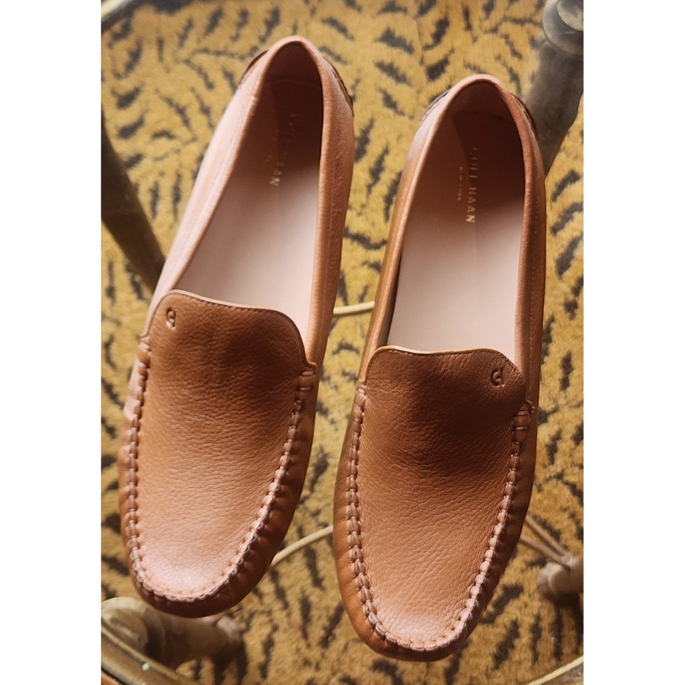 $160 Cole Haan Women's Grand.360 Tan Gretel Driving Shoes Size 11B